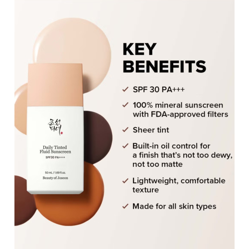 Beauty of Joseon - Color sunscreen Daily Tinted Fluid SPF30 PA+++ - LP110