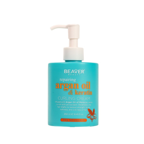 Beaver - *Argan Oil & Keratin* - Curl Cream - Curly Hair