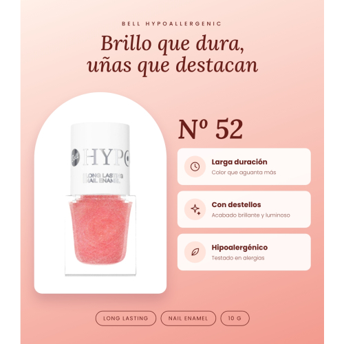 Bell HYPOAllergenic - Nail polish Long Lasting - 52