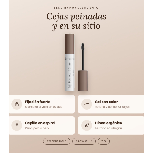 Bell HYPOAllergenic - Brow Gel Brow Glue - 01: Medium