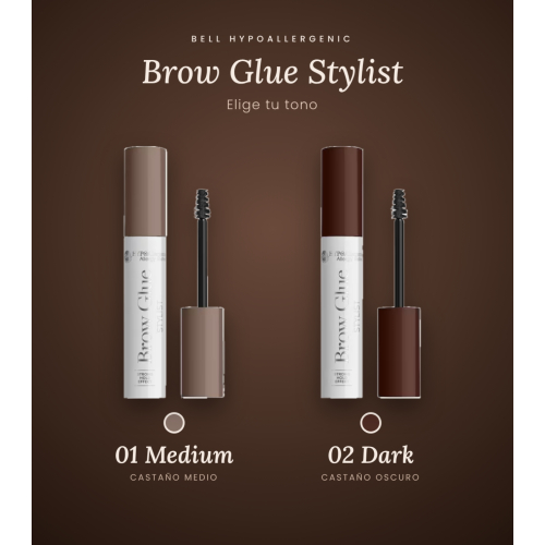 Bell HYPOAllergenic - Brow Gel Brow Glue - 02: Dark