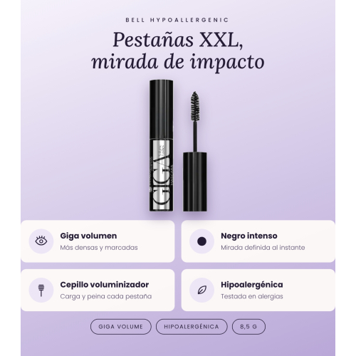 Bell HYPOAllergenic - Giga Volume mascara - 01: Black