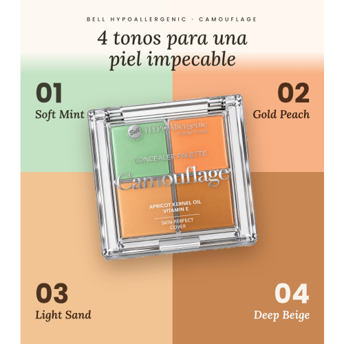 Bell HYPOAllergenic - Camouflage Concealer Palette