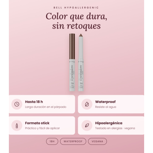 Bell HYPOAllergenic - Eyeshadow stick 18h Waterproof - 03: Brownie