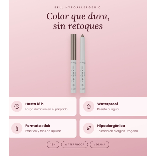 Bell HYPOAllergenic - Eyeshadow stick 18h Waterproof - 04: Nutmeg