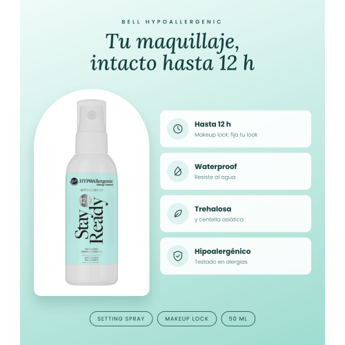 Bell HYPOAllergenic - Makeup setting spray Stay Ready 12h