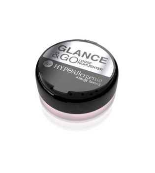 Bell - Hypoallergenic powder highlighter Glance&Go - 02: Pinky Promise