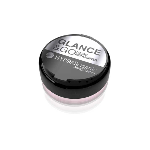 Bell - Hypoallergenic powder highlighter Glance&Go - 02: Pinky Promise