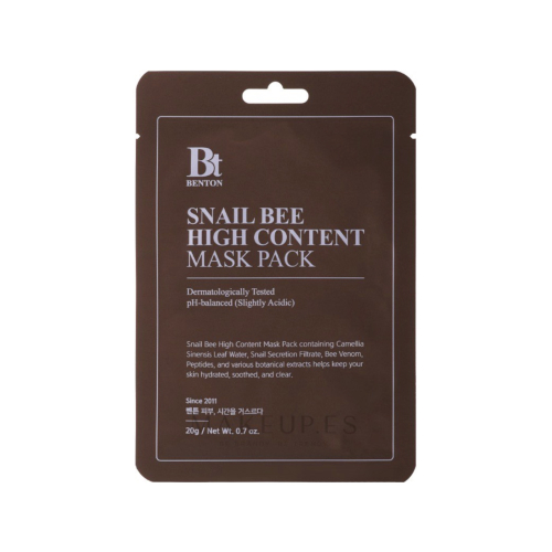 Benton - *Snail Bee* - Face Mask High Content Mask Pack