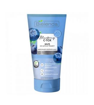 Bielenda - * Blueberry C-TOX * - Moisturizing and brightening facial cleansing mousse