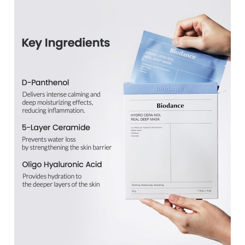 Biodance - Pack of 4 facial masks - Hydro Cera-Nol