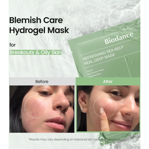Biodance - Pack of 4 facial masks - Refreshing Sea Kelp