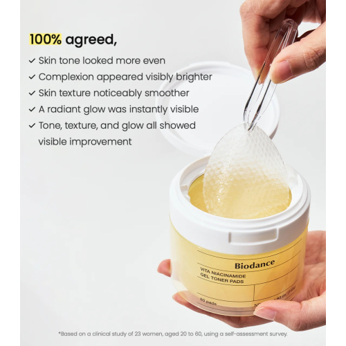 Biodance - Brightening Toner in Pad Format Vita Niacinamide - 60pcs