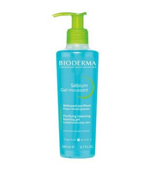Bioderma - Purifying cleansing gel in dispenser Sébium 200ml - Combination/oily skin