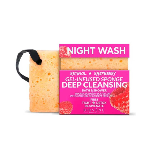 Biovène - Bath and shower sponge gel - Retinol and raspberry