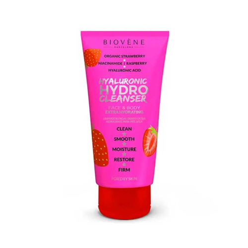 Biovène - Face and body cleanser - Hyaluronic acid and strawberry
