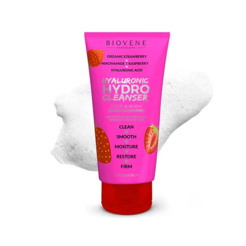 Biovène - Face and body cleanser - Hyaluronic acid and strawberry