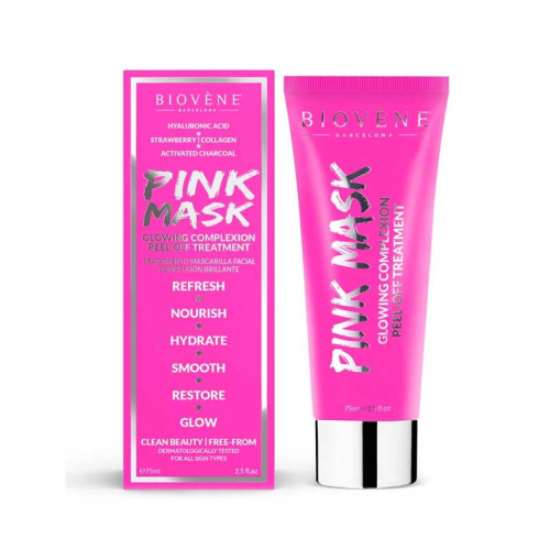 Biovène - Peel-off mask with charcoal Glowing Complexion Pink Mask