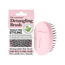 Biovène - *The conscious* - Biodegradable compact detangling brush - Ice pink