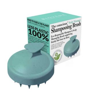 Biovène - *The conscious* - Biodegradable massage brush - Mint green