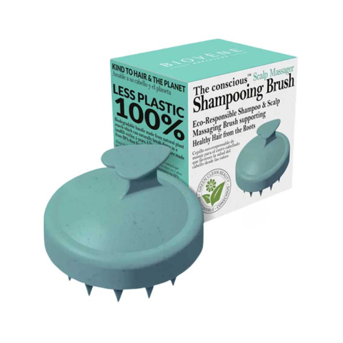 Biovène - *The conscious* - Biodegradable massage brush - Mint green