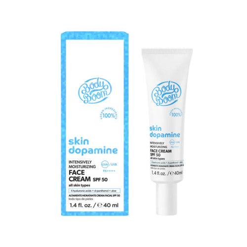Bodyboom - *Skin Dopamine* - Face cream SPF50 PA ++++ Hyaluronic acid + Pantenol + Aloe