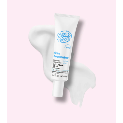 Bodyboom - *Skin Dopamine* - Face cream SPF50 PA ++++ Hyaluronic acid + Pantenol + Aloe