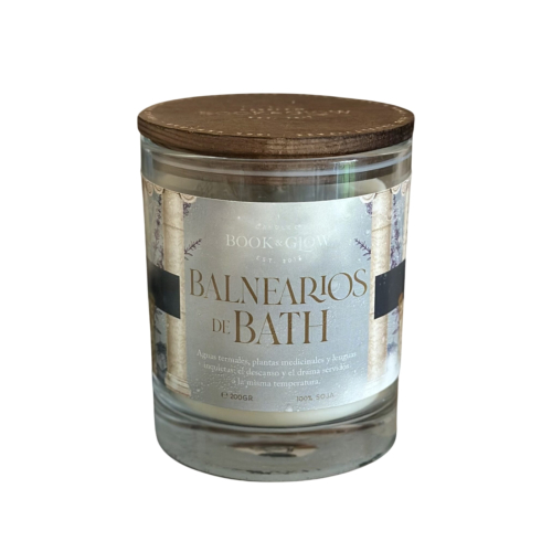 Book and Glow - *Austen* - Vegan Soy Candle - Balnearios de Bath