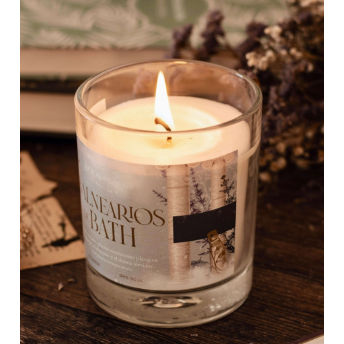 Book and Glow - *Austen* - Vegan Soy Candle - Balnearios de Bath