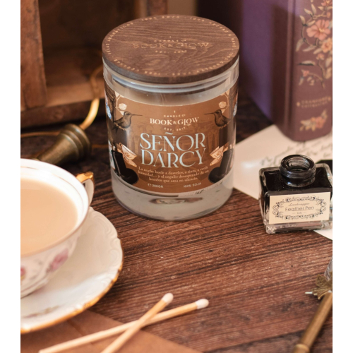 Book and Glow - *Austen* - Vegan Soy Candle - Señor Darcy