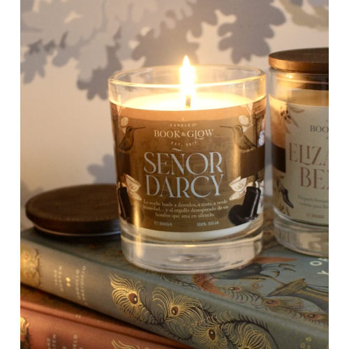 Book and Glow - *Austen* - Vegan Soy Candle - Señor Darcy