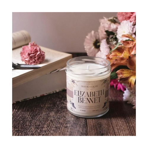 Book and Glow - *Remarkable Worlds* - Vegan Soy Candle - Elizabeth Bennet