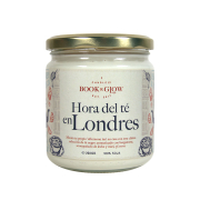 Book and Glow - *Mundos Extraordinarios* - Vegan Soy Candle - Hora del té en Londres