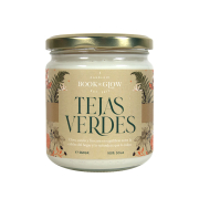 Book and Glow - *Mundos Extraordinarios* - Soy Candle - Tejas verdes