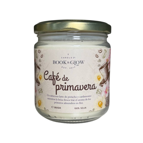Book and Glow - *Perfect Moments* - Soy Candle - Café de primavera