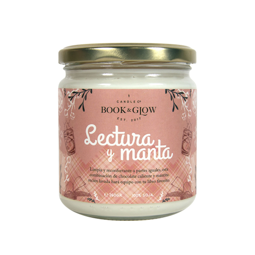 Book and Glow - *Perfect Moments* - Soy Candle - Lectura y manta