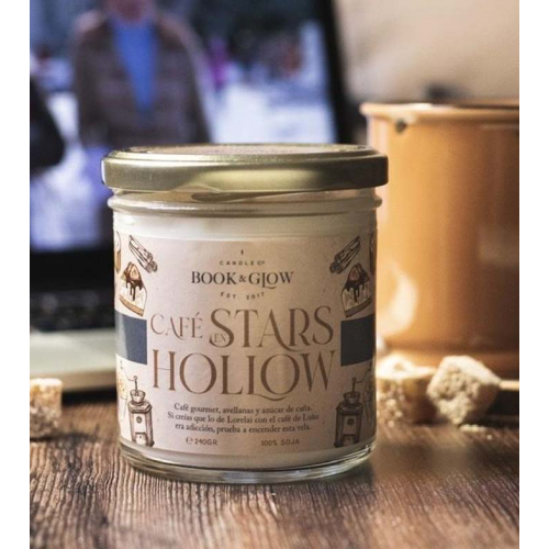Book and Glow - *Mundos Extraordinarios* - Vegan Soy Candle - Café en Stars Hollow
