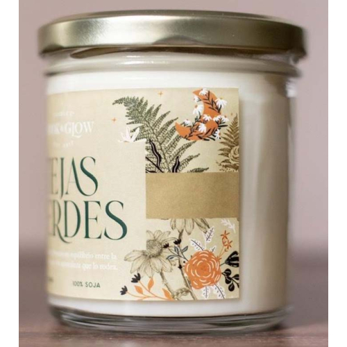 Book and Glow - *Mundos Extraordinarios* - Soy Candle - Tejas verdes
