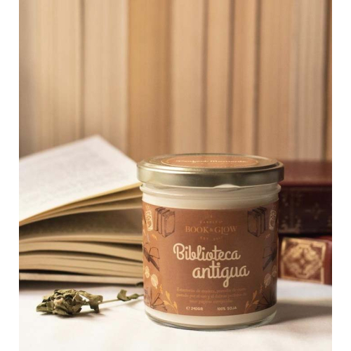 Book and Glow - *Perfect Moments* - Soy Candle - Biblioteca antigua