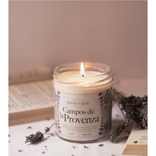 Book and Glow - *Wanderlust* - Soy candle - Campos de la provenza