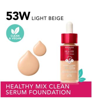 Bourjois - Serum Makeup Foundation Healthy Mix - 53W: Light Beige