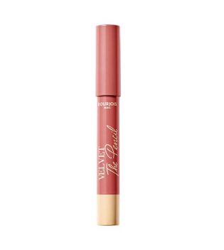 Bourjois - Lipstick and lip liner 2 in 1 Velvet The Pencil - 04: Less Is Brown