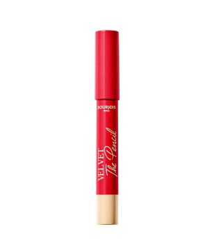 Bourjois - Lipstick and lip liner 2 in 1 Velvet The Pencil - 07: Rouge Es-Carmin