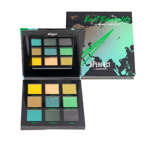 BPerfect - *Compass of Creativity* - Eyeshadow Palette East Emeralds