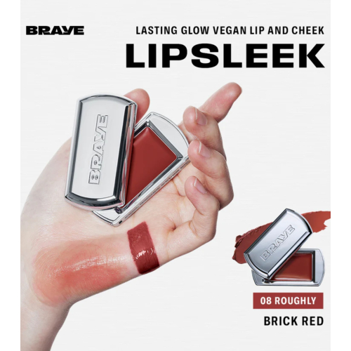 Braye - Lip and Cheek Balm Lipsleek - 08: Roughly