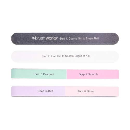 BrushWorks - Nail File 6 Way Shaoe & Shine Buffer