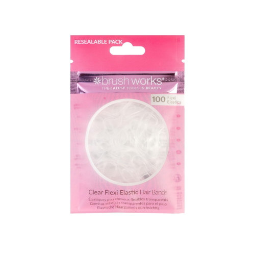 Brushworks - Pack of transparent elastic bands