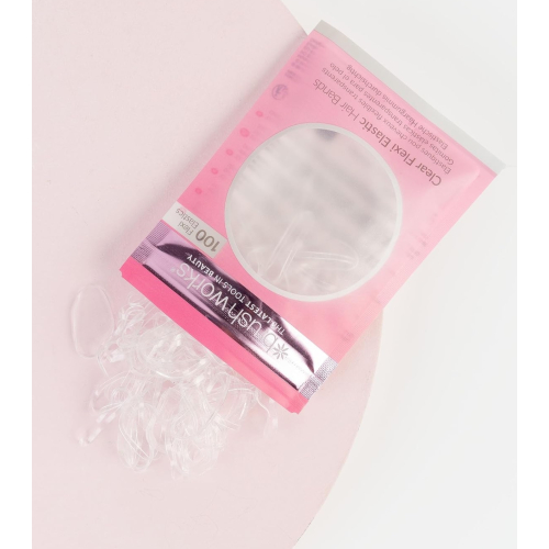 Brushworks - Pack of transparent elastic bands