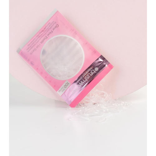 Brushworks - Pack of transparent elastic bands