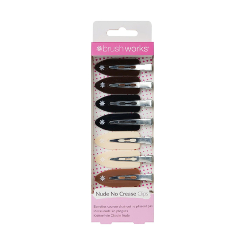 Brushworks - Anti-Mark Hair Clips - Nude